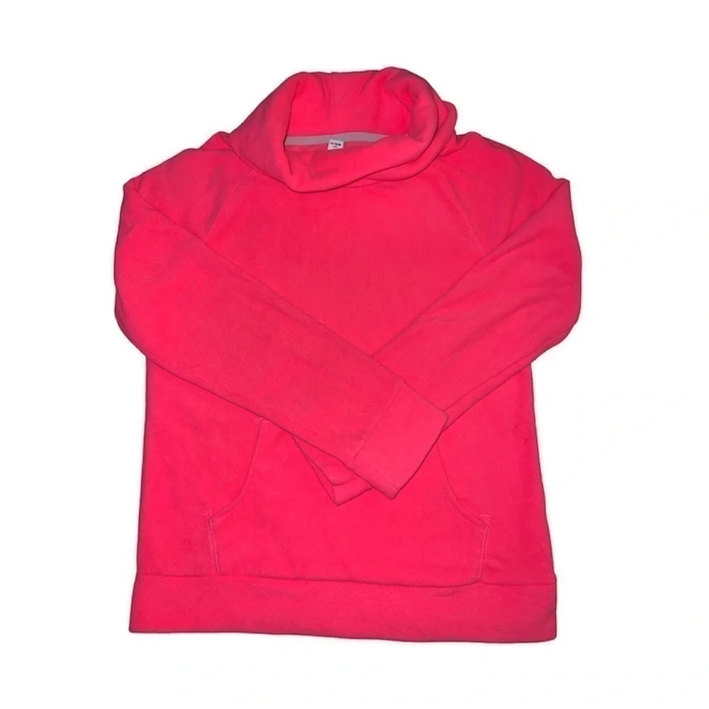Old Navy Cowl neck fleece. Front pocket. Pink (14)